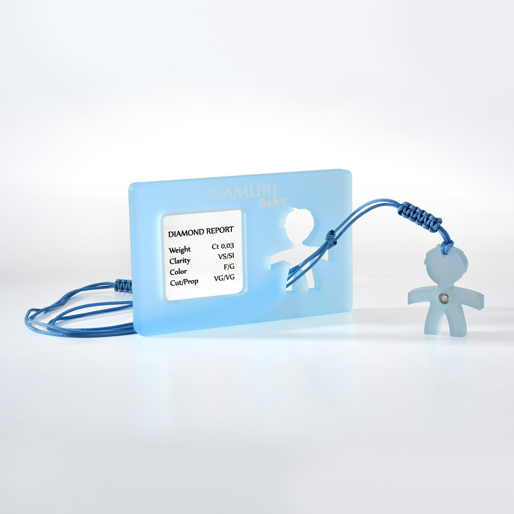 Diamante certificato blister personalizzato idea regalo nascita bimbo  bimba-Diamanti YOURMINE